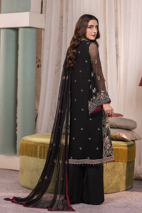 Flossie Embroidered Chiffon 3 Piece suit LAYLA -A