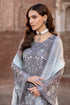 Flossie Embroidered Chiffon 3 Piece suit STORMY GREY A