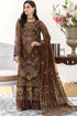 Flossie Embroidered Chiffon 3 Piece suit WALNUT