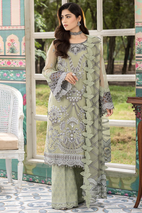 Flossie Embroidered Chiffon 3 Piece suit MEADOW
