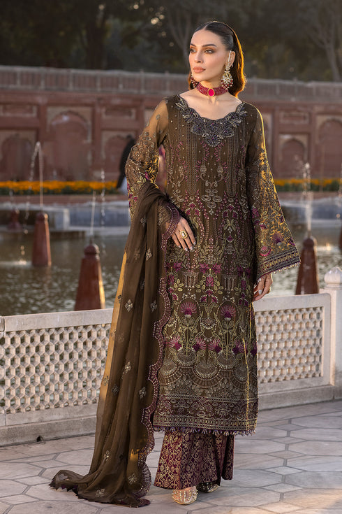 Chiffon embroidered suits hotsell