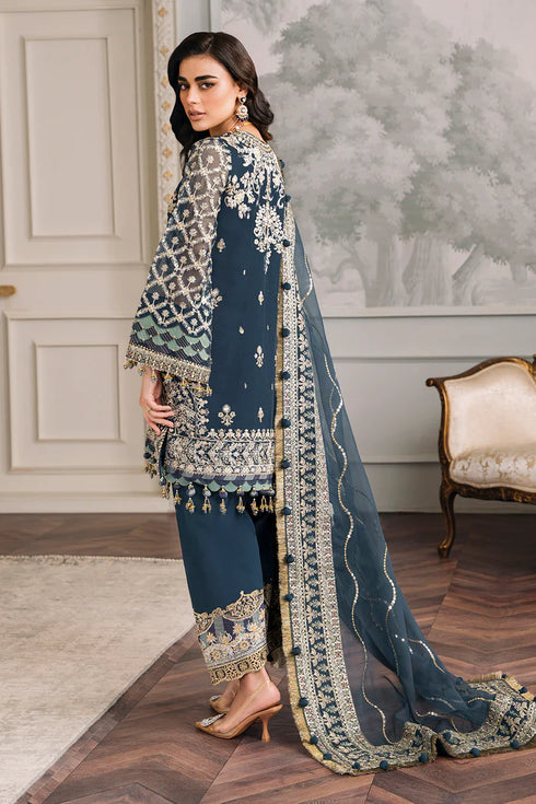 Baroque Embroidered Chiffon 3 Piece Suit CH12-01