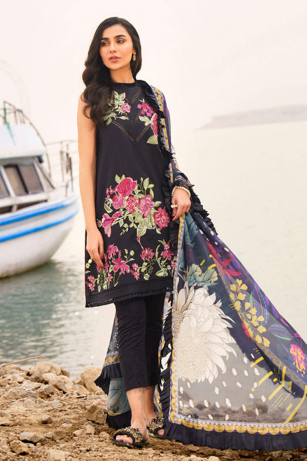 Asifa Nabeel Plain dyed Lawn 3 Piece suit DAPHNE-U141M019