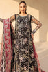 Farasha Embroidered Net Suit Stardust Noir