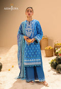Asim Jofa Printed Embroidered Lawn 3 Pcs Suit AJUBU-24