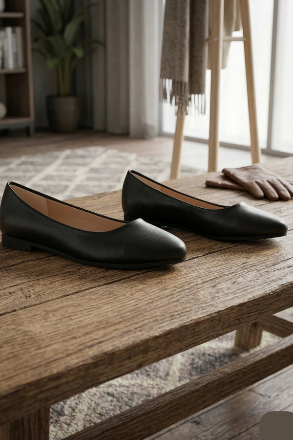 Women Ballet Casual Wear Every-Day Closed Toe Slip On Ballerina Flats Shoes