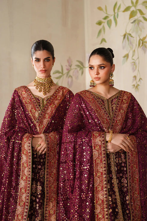 Baroque Embroidered Chiffon Suit CH14-05