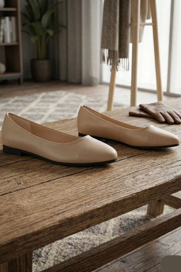 Women Ballet Casual Wear Every-Day Closed Toe Slip On Ballerina Flats Shoes