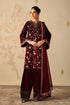 Barqoue Embroidered Velvet Suit UF-4315