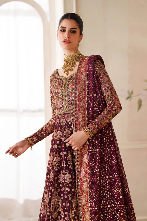 Baroque Embroidered Chiffon Suit CH14-05