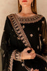 Farasha Embroidered Chiffon 3 piece suit Charcoal Nova