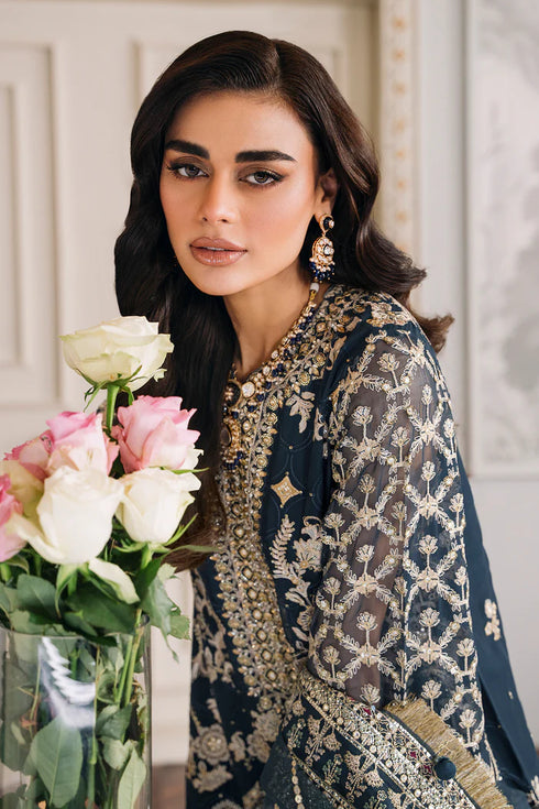 Baroque Embroidered Chiffon 3 Piece Suit CH12-01