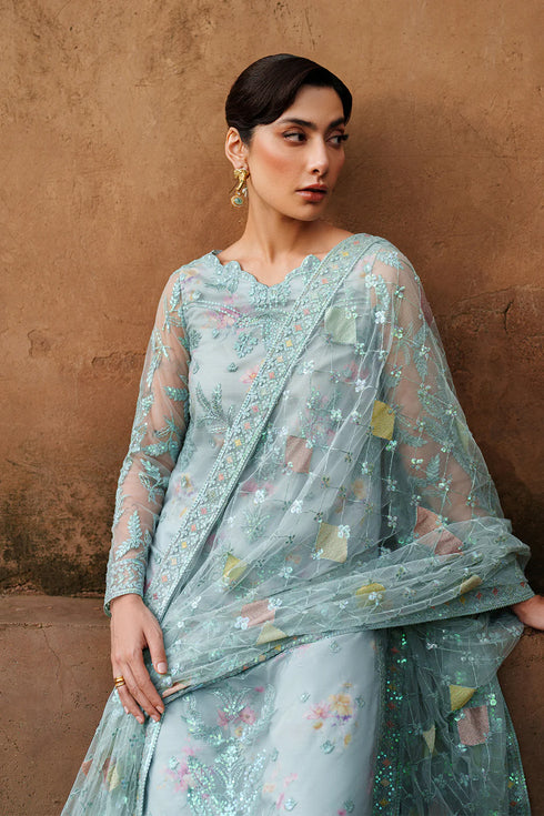 Iznik Embroidered Net  Suit UE-535