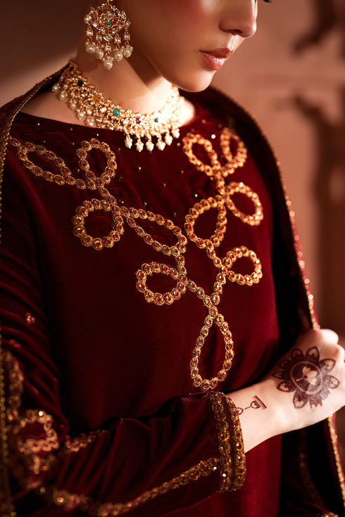 Iznik Embroidered Velvet Suit IV-58