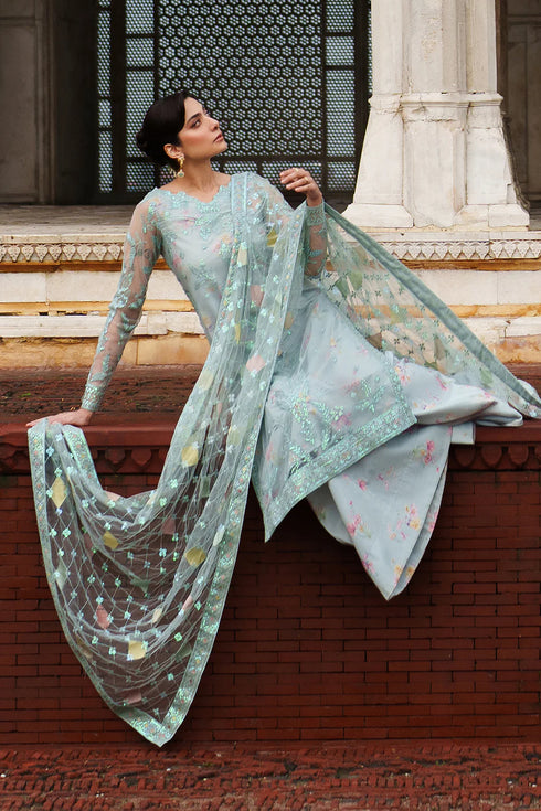 Iznik Embroidered Net  Suit UE-535