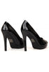Black Patent Peep Toe High Heel Court Shoes – G-926