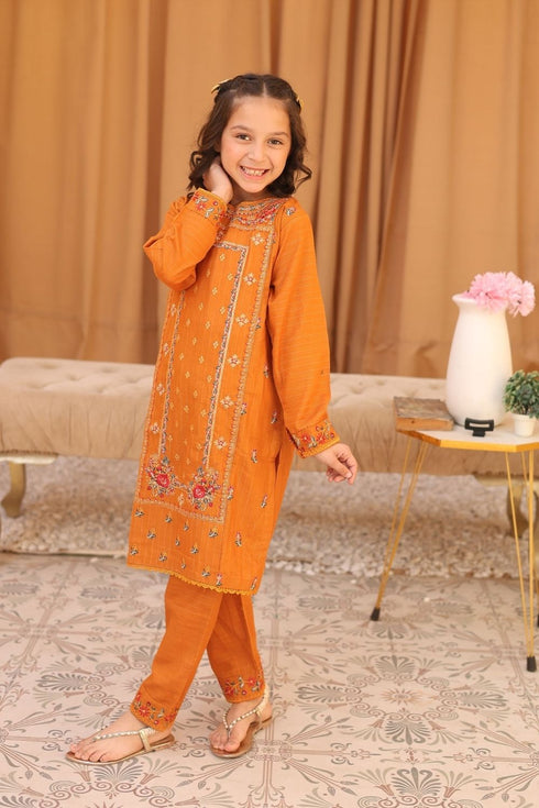 Nau Bahar Kids Khadar Embroidered Suit NB-20