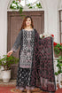 UB Fashion Embroidered Chiffon 3 Piece Suit UB-103