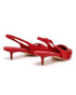 Women's Red Slingback Kitten Heel Pointed Toe Shoes Latex Insole — G-56955-4