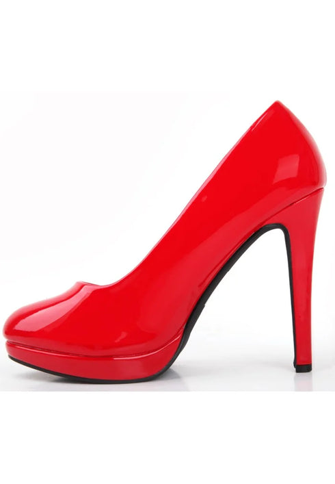 Red Patent Round Toe High Heel Court Shoes – G-925