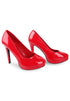 Red Patent Round Toe High Heel Court Shoes – G-925