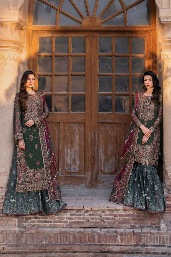 Iznik Embroidered Chiffon 3 Piece Suit ILC-01