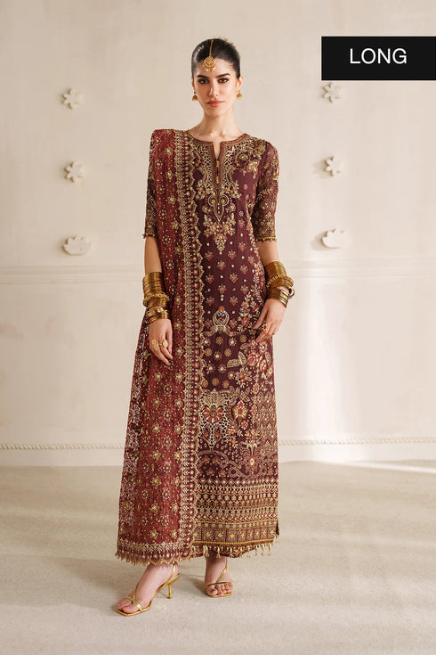Baroque Embroidered Chiffon Suit CH14-07