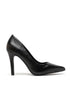 Black Matte Pointed Toe Stiletto Heel Court Shoes – G-924