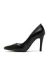 Black Matte Pointed Toe Stiletto Heel Court Shoes – G-924