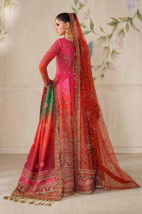 Baroque Embroidered Raw Silk Suit CH14-03