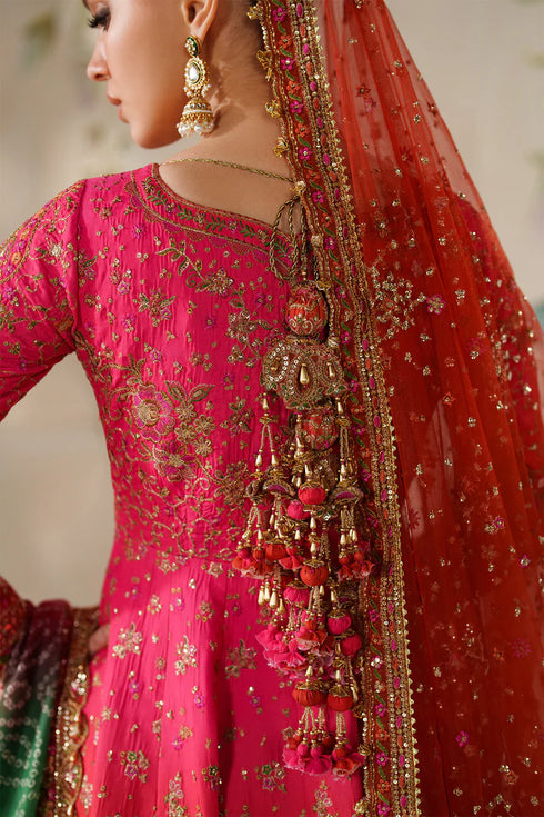 Baroque Embroidered Raw Silk Suit CH14-03