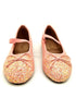 Girl’s Mary Jane Ballerina Flat Shoes- Pink Glitter