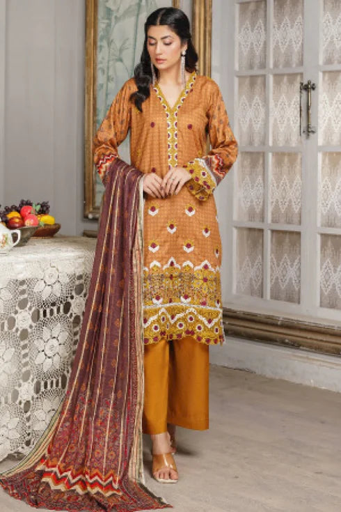 Munira Embroidered Lawn 3 Piece Suit MSL109