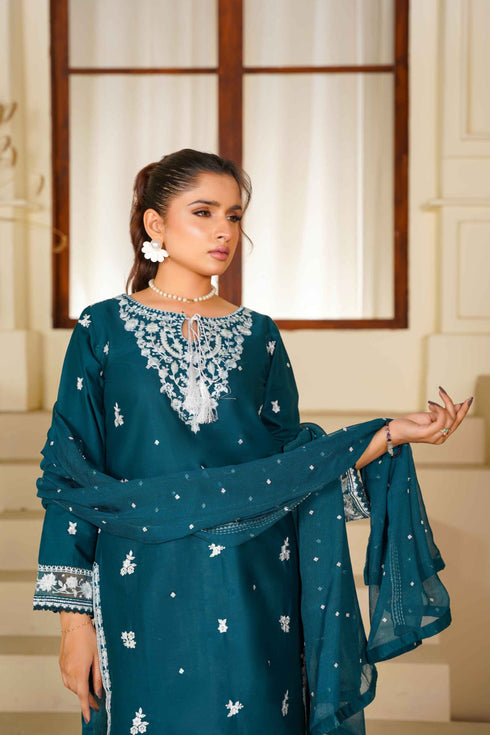 Attire Designer Embroidered Lawn 3PC Suit AD-27