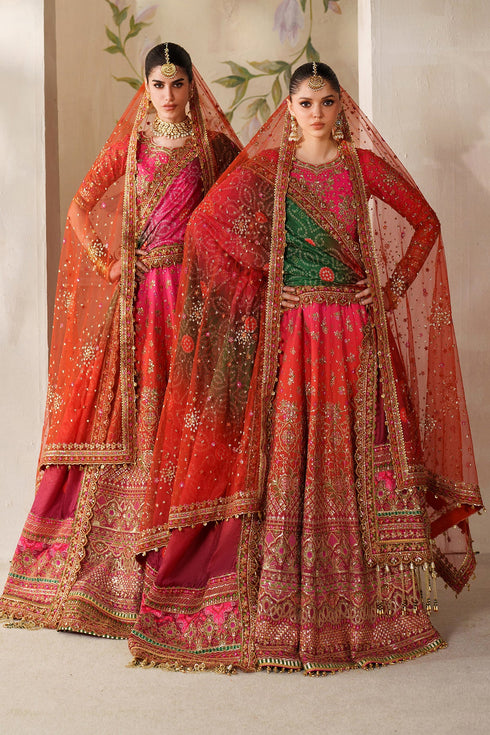 Baroque Embroidered Raw Silk Suit CH14-03