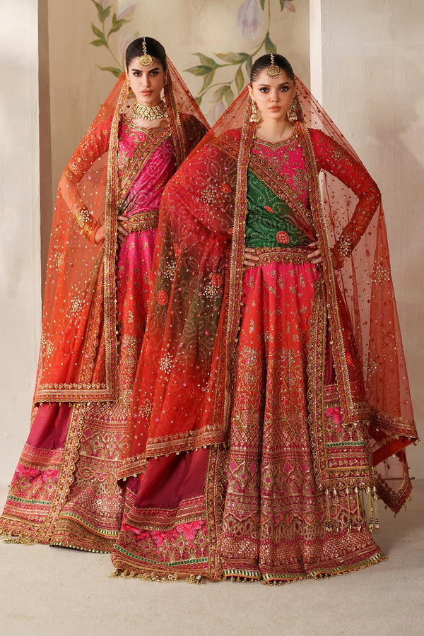 Baroque Embroidered Raw Silk Suit CH14-03