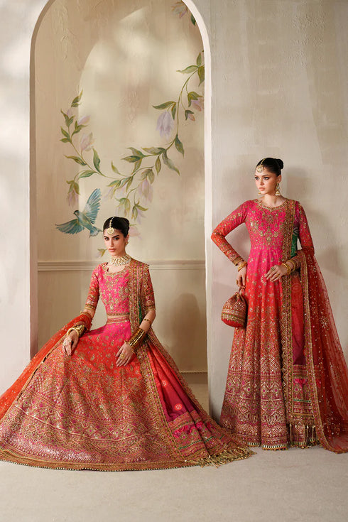 Baroque Embroidered Raw Silk Suit CH14-03