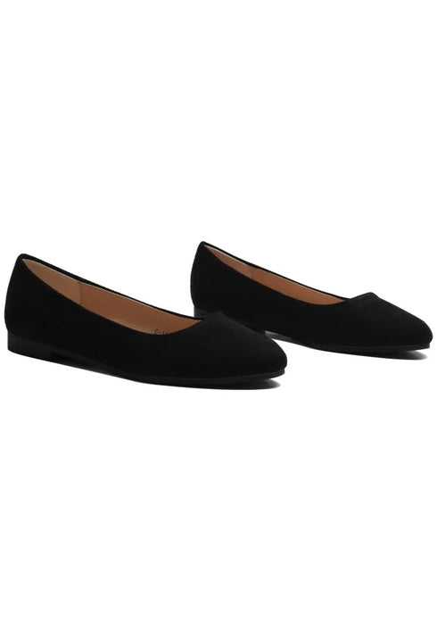 Women Ballet Casual Wear Every-Day Closed Toe Slip On Ballerina Flats Shoes