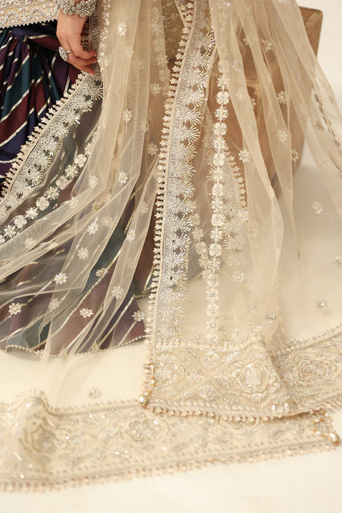 Baroque Embroidered Net Suit  UF-4183