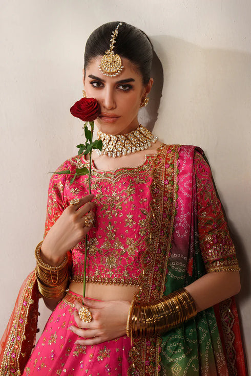 Baroque Embroidered Raw Silk Suit CH14-03