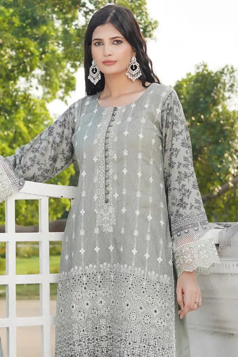 Munira Embroidered Lawn 3 Piece Suit MSL102