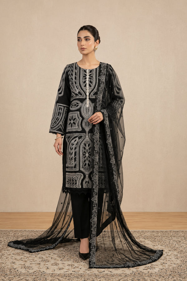 Attire Designer Embroidered Cotton Lawn 3PC Suit AD-31