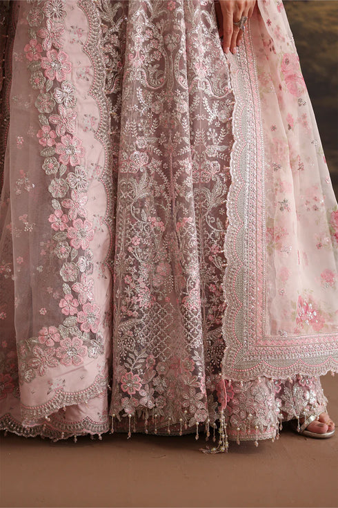 Baroque Embroidered Net Suit UF-4380