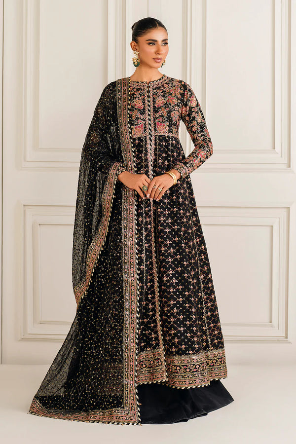 Baroque Embroidered Chiffon Suit UF-4156