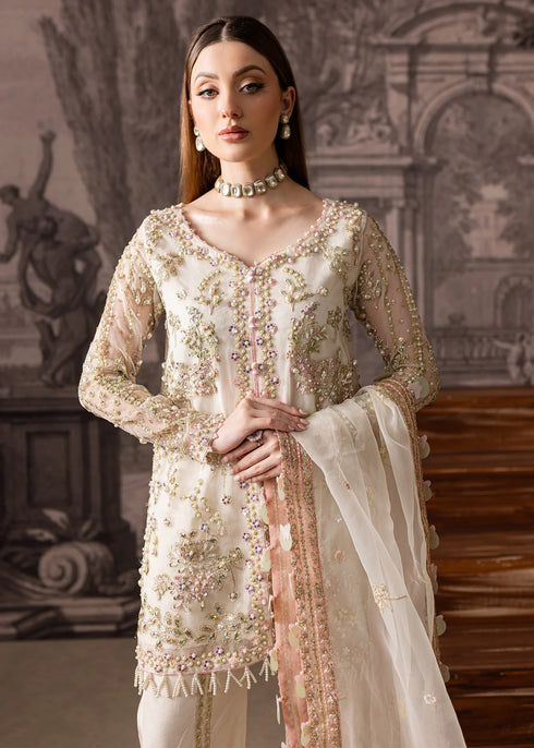 Maria Osama Khan Embroidered Organza Suit Zeest