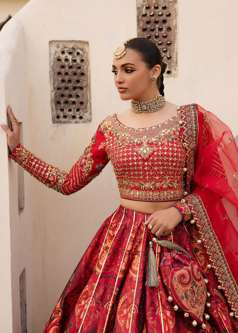 Maria Osama Khan Grip 3 Piece Suit Gulaab