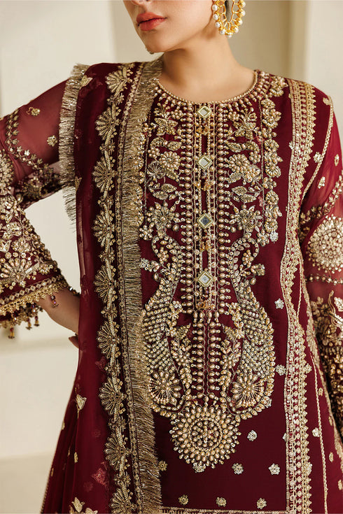 Alizeh Embroidered Chiffon Suit AF-BHM-4071-Lira