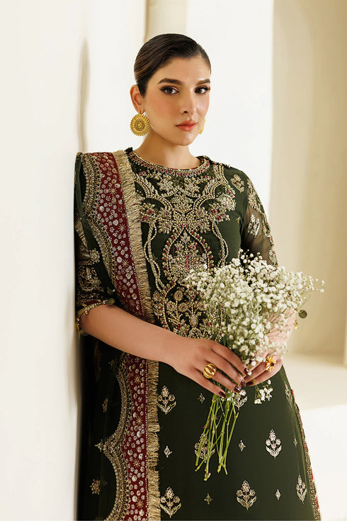 Alizeh Embroidered Chiffon Suit AF-BHM-4075-Hyan