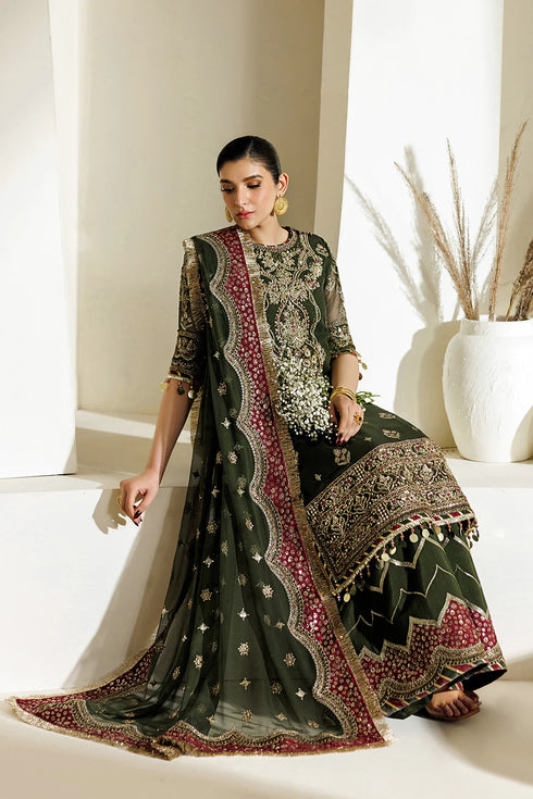 Alizeh Embroidered Chiffon Suit AF-BHM-4075-Hyan