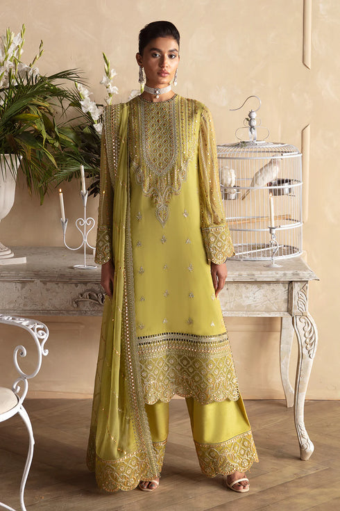 Afrozeh Embroidered Chiffon 3 piece suit Diora